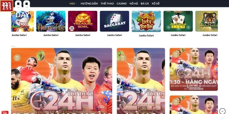 Tuyển tập những sảnh game đình đám, đáng thử nhất tại M88.